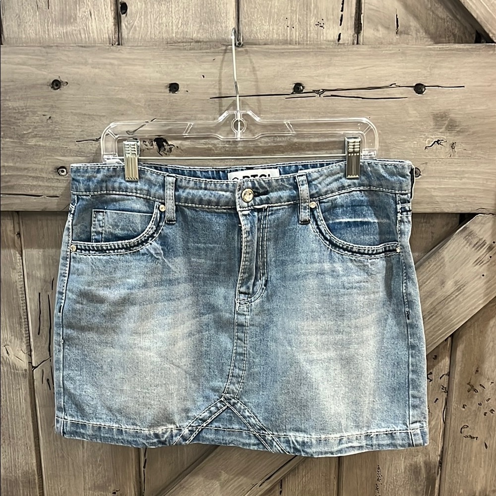 Denim Mini Skirt